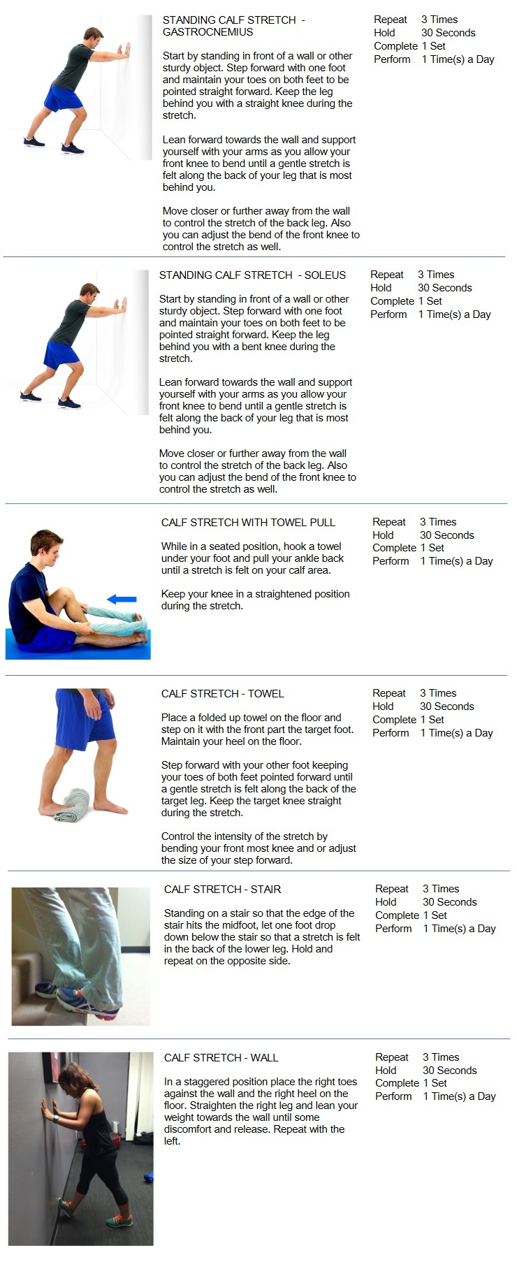 Calf Stretch - Home Exercise Blog - First Line Physiotherapy